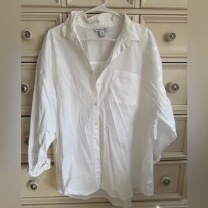 Old Navy Women’s White Casual Button Down Shirt